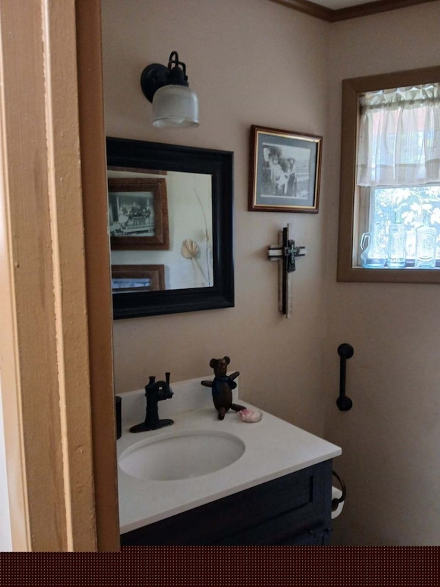 bathroom featuring vanity