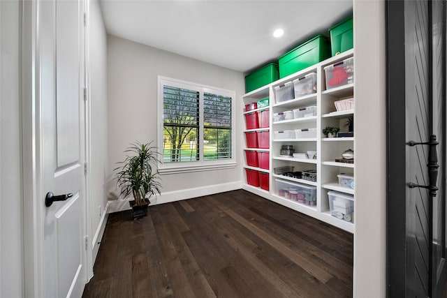 spare room featuring hardwood / wood-style floors