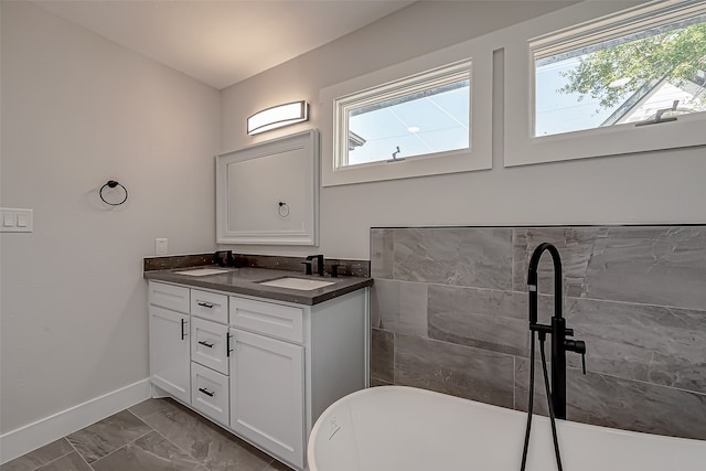 bathroom featuring vanity