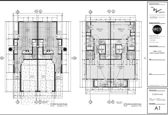 1310 E Alamo St A-B, Unit A-B Brenham, TX 77833 - view of layout