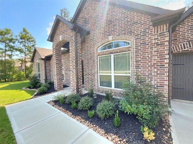 view of home's exterior featuring a garage