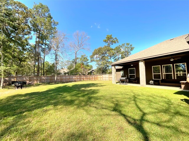 view of yard featuring a patio