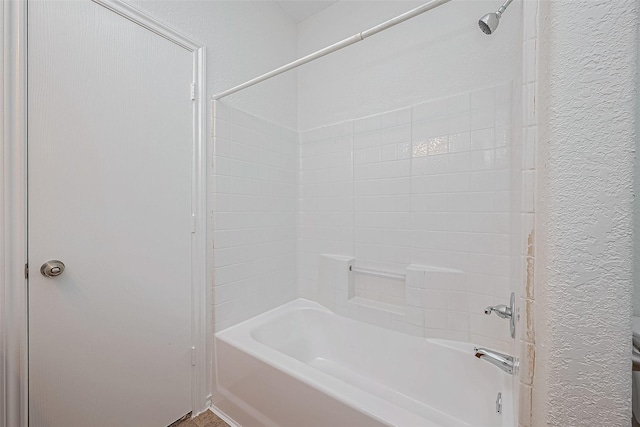 bathroom featuring bathing tub / shower combination