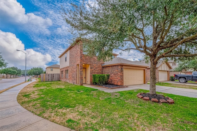 view of front of property with a front yard