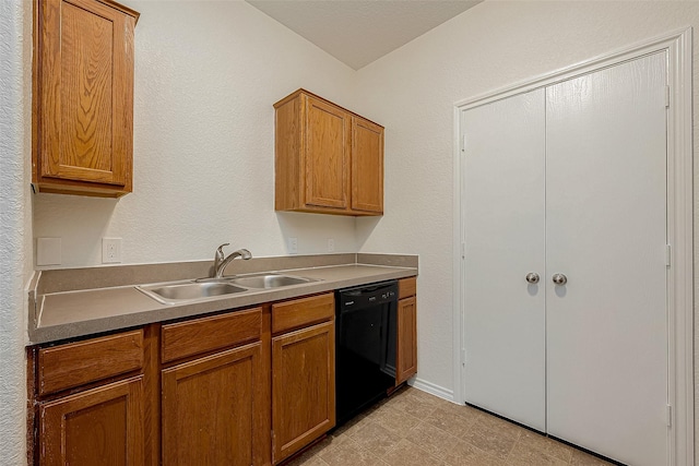 kitchen with dishwasher and sink