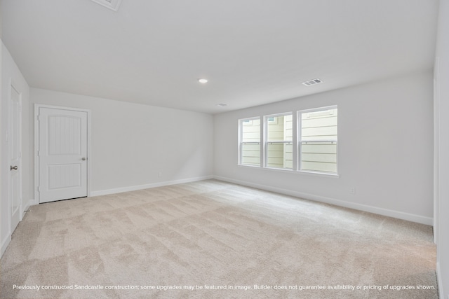 view of carpeted empty room