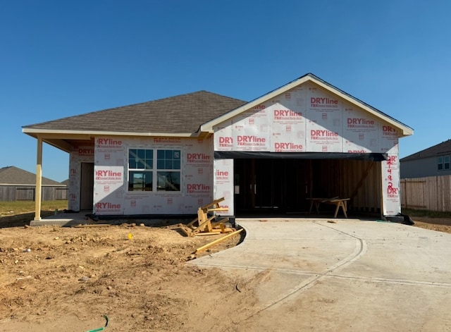 view of property in mid-construction