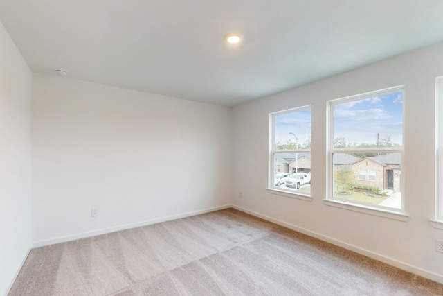 empty room with light carpet