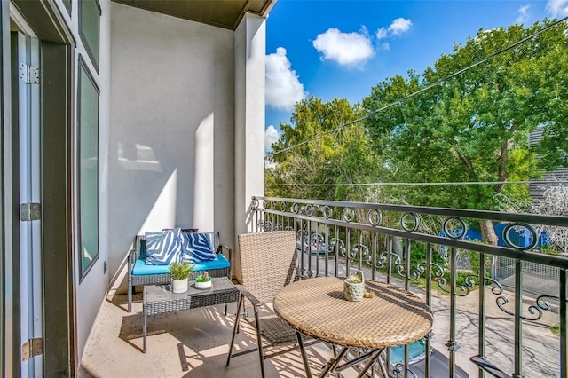 view of balcony