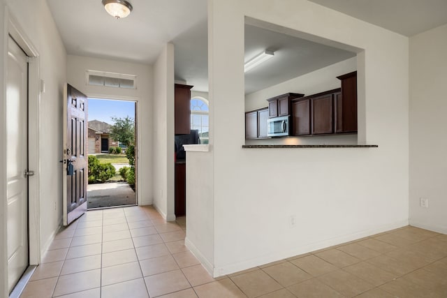 view of tiled entrance foyer