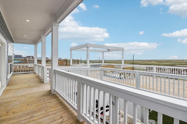 555 Pompano Dr Unit Q, Freeport, TX 77541 - view of wooden terrace