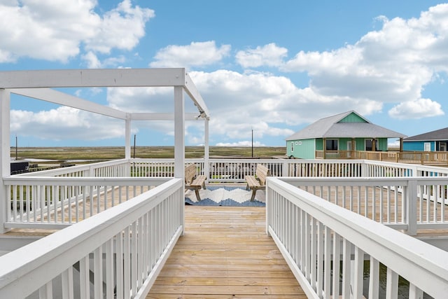 555 Pompano Dr Unit Q, Freeport, TX 77541 - view of wooden terrace