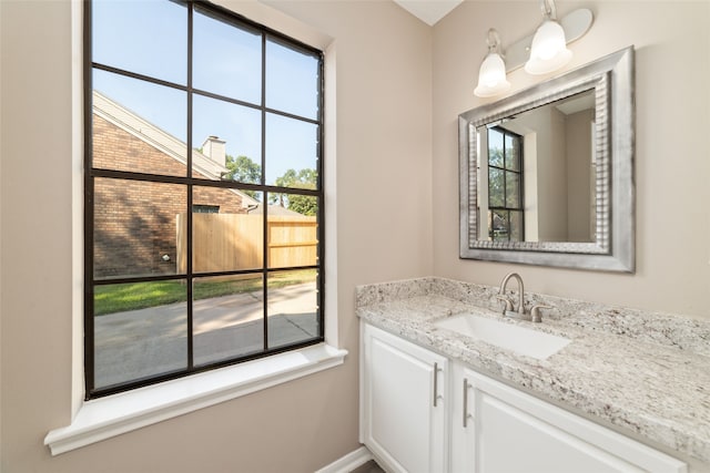 bathroom with vanity