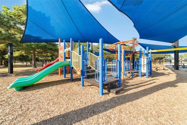 view of jungle gym