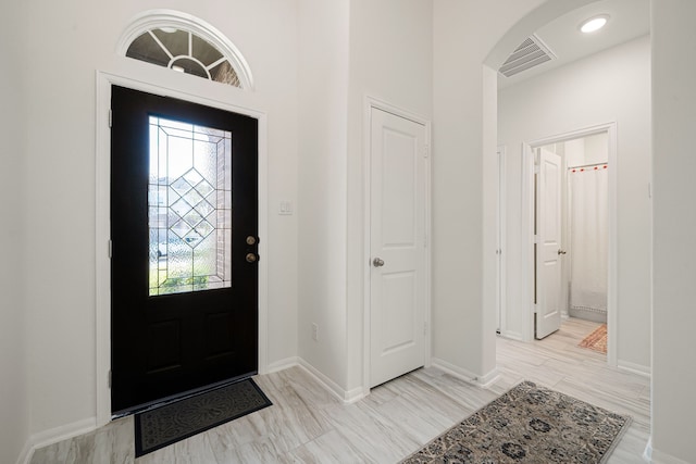 view of entrance foyer