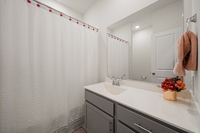 bathroom featuring vanity