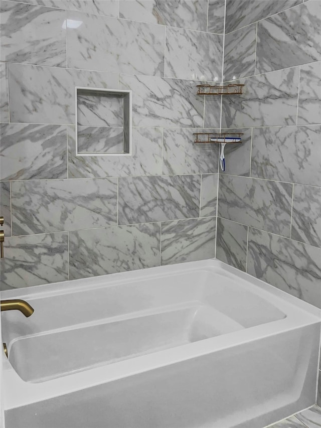 bathroom featuring a bathing tub