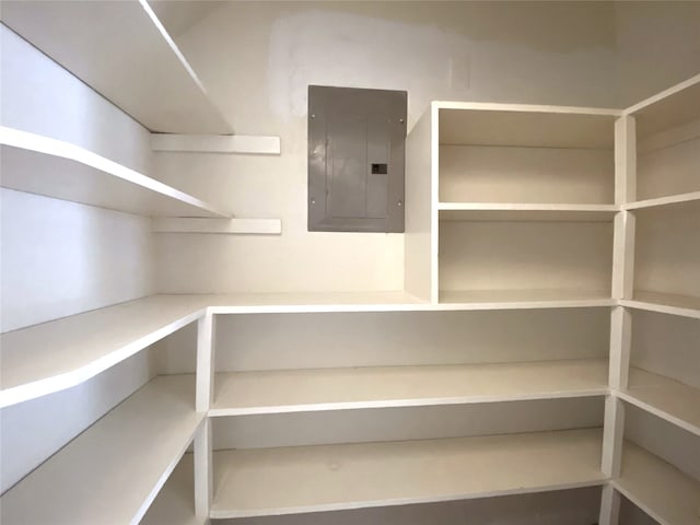 pantry featuring electric panel