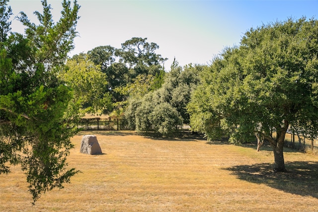 view of yard featuring a rural view