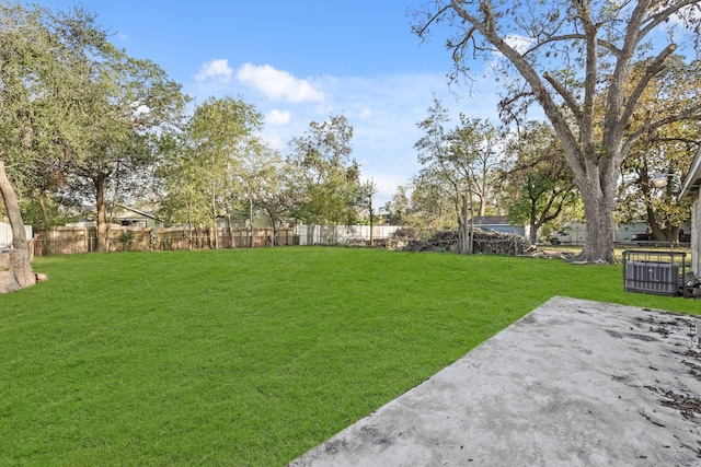 view of yard with a patio