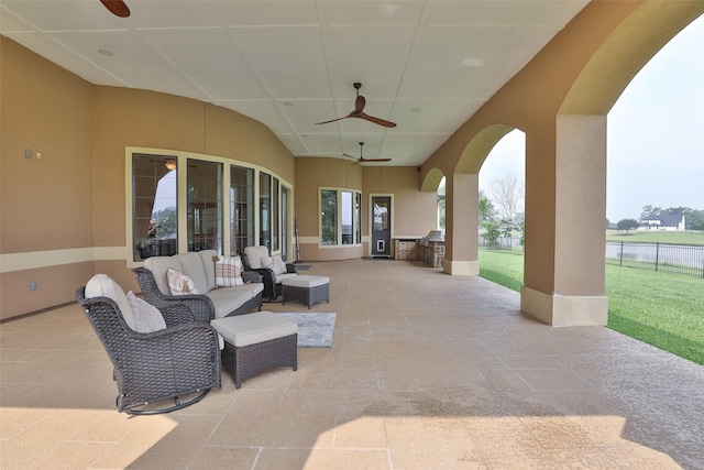 view of patio / terrace with outdoor lounge area