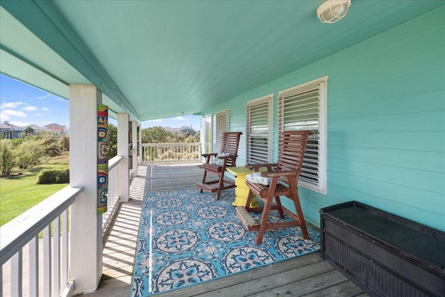 balcony with a porch