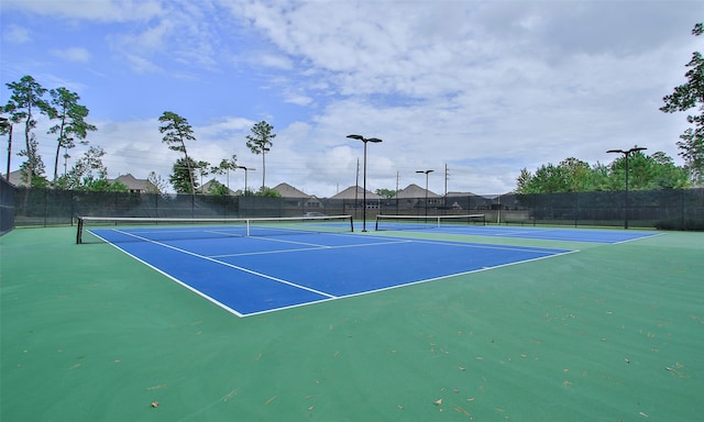 view of tennis court