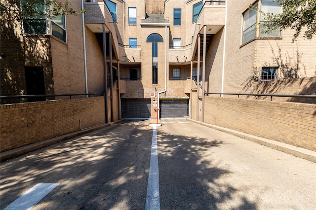 view of property featuring a garage