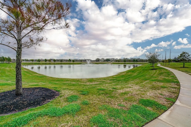 view of water feature