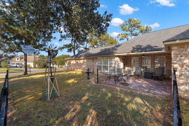 view of yard with a patio