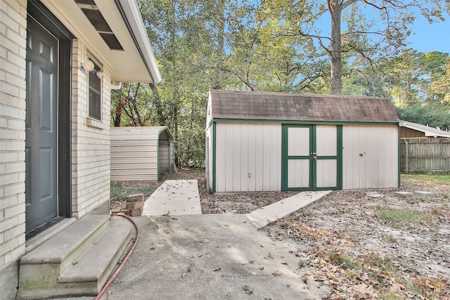 view of outbuilding