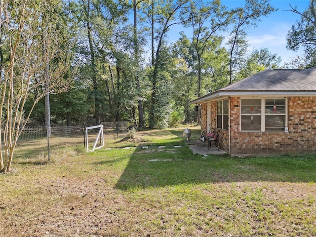 view of yard featuring a patio