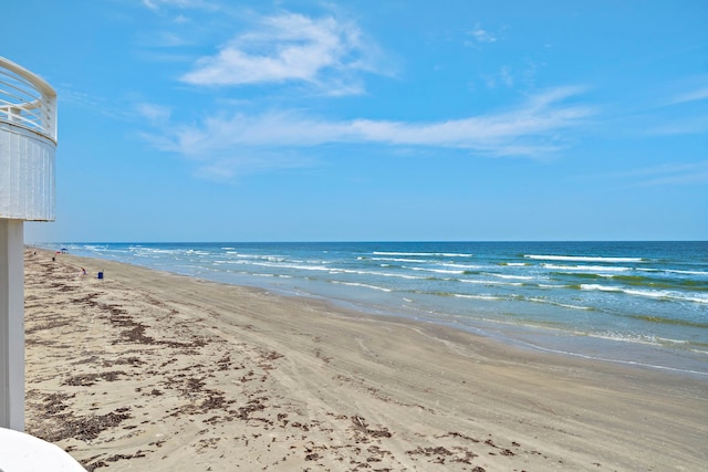 water view with a view of the beach