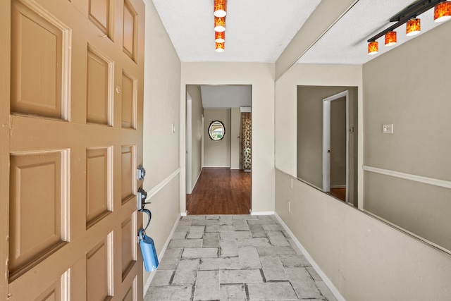 hall featuring light hardwood / wood-style floors