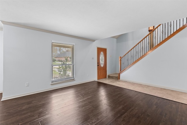 entryway featuring hardwood / wood-style flooring