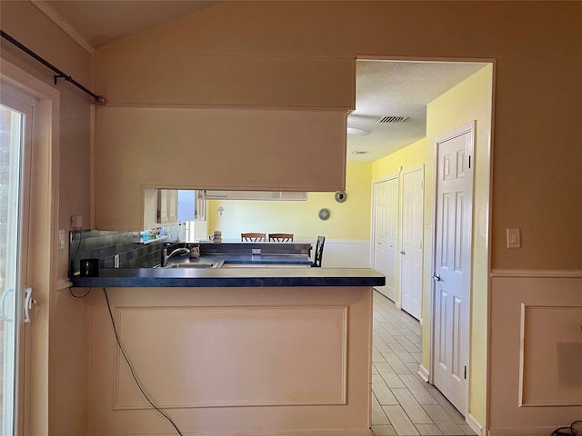 kitchen featuring sink and light wood-type flooring