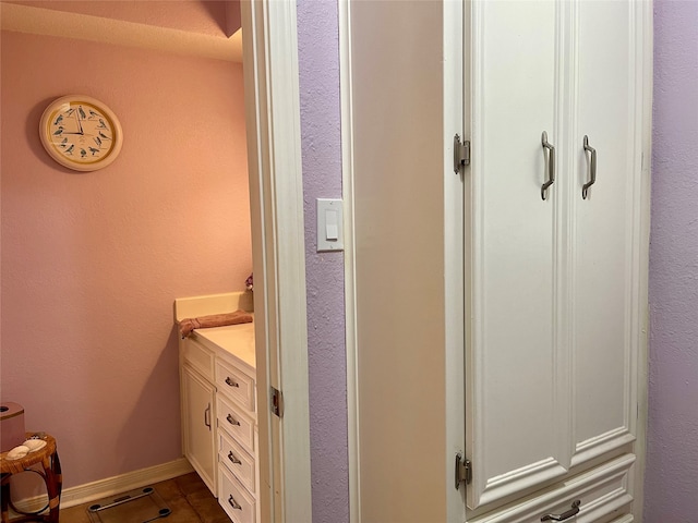 bathroom with vanity