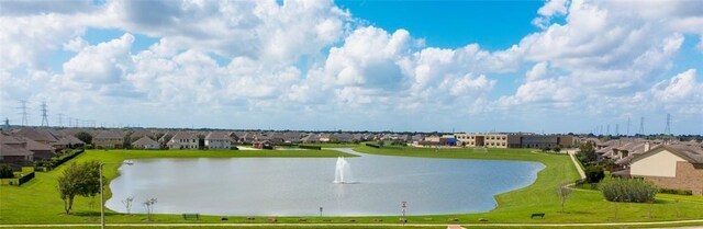 view of water feature