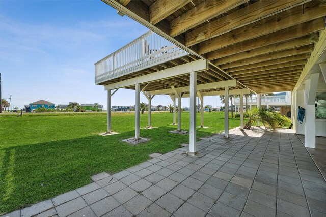 view of patio / terrace with a wooden deck
