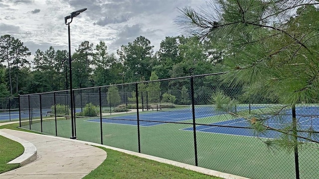 view of sport court