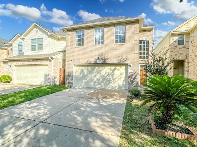 front of property featuring a garage