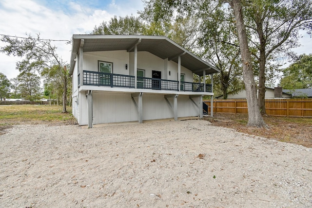 view of back of property