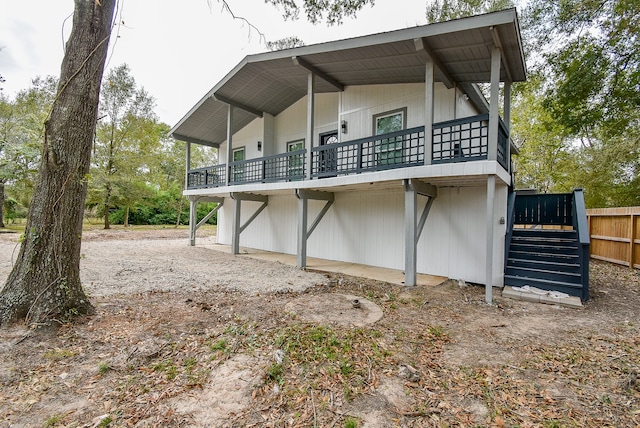 view of rear view of property