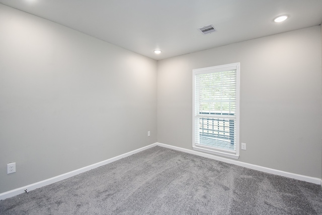 empty room with carpet floors