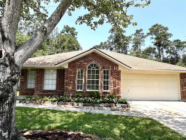 ranch-style house with a garage