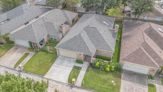 drone / aerial view with a residential view