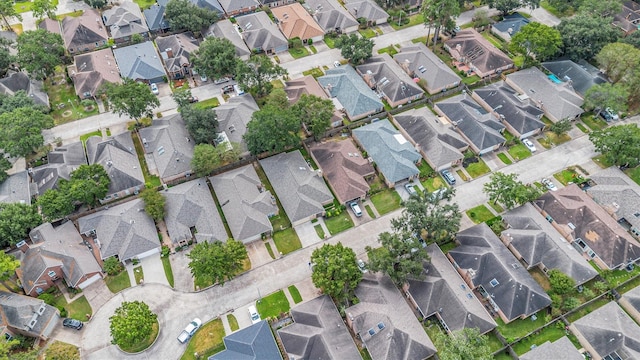 drone / aerial view with a residential view
