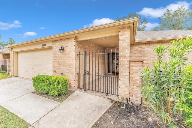 exterior space featuring concrete driveway