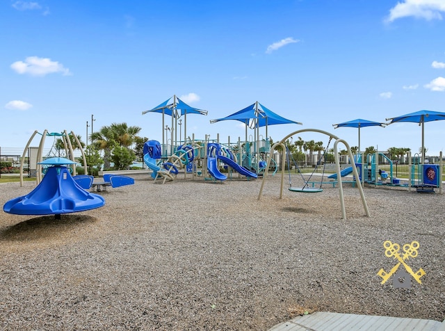 view of jungle gym