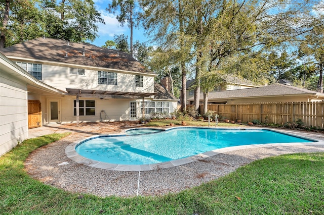 view of pool with a patio